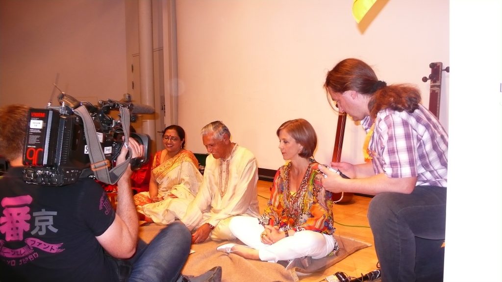 Interview with Mrs. Annette Krause, SWR TV, Moderator. Indian Summer Concert Linden Museum Stuttgart 2012